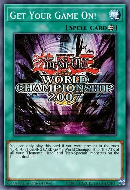 Get Your Game On! WCPS-EN700 Yu-Gi-Oh! World Championship 2007 prize cards Yu-Gi-Oh! card