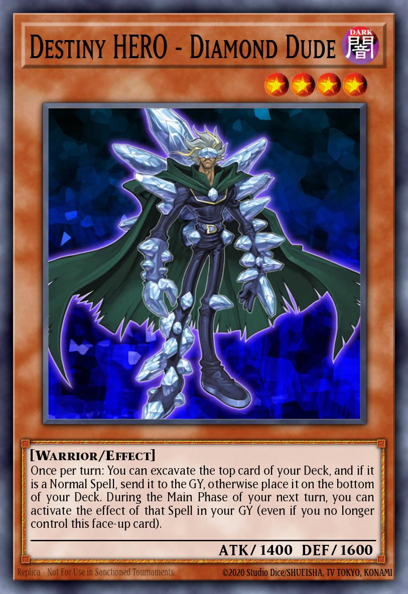 Destiny HERO - Diamond Dude DR04-EN183 Dark Revelation Volume 4 Yu-Gi-Oh! card