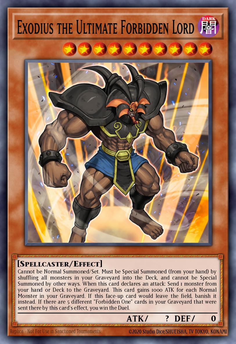 Exodius the Ultimate Forbidden Lord JUMP-EN025 Shonen Jump May 2008 subscription bonus Yu-Gi-Oh! card