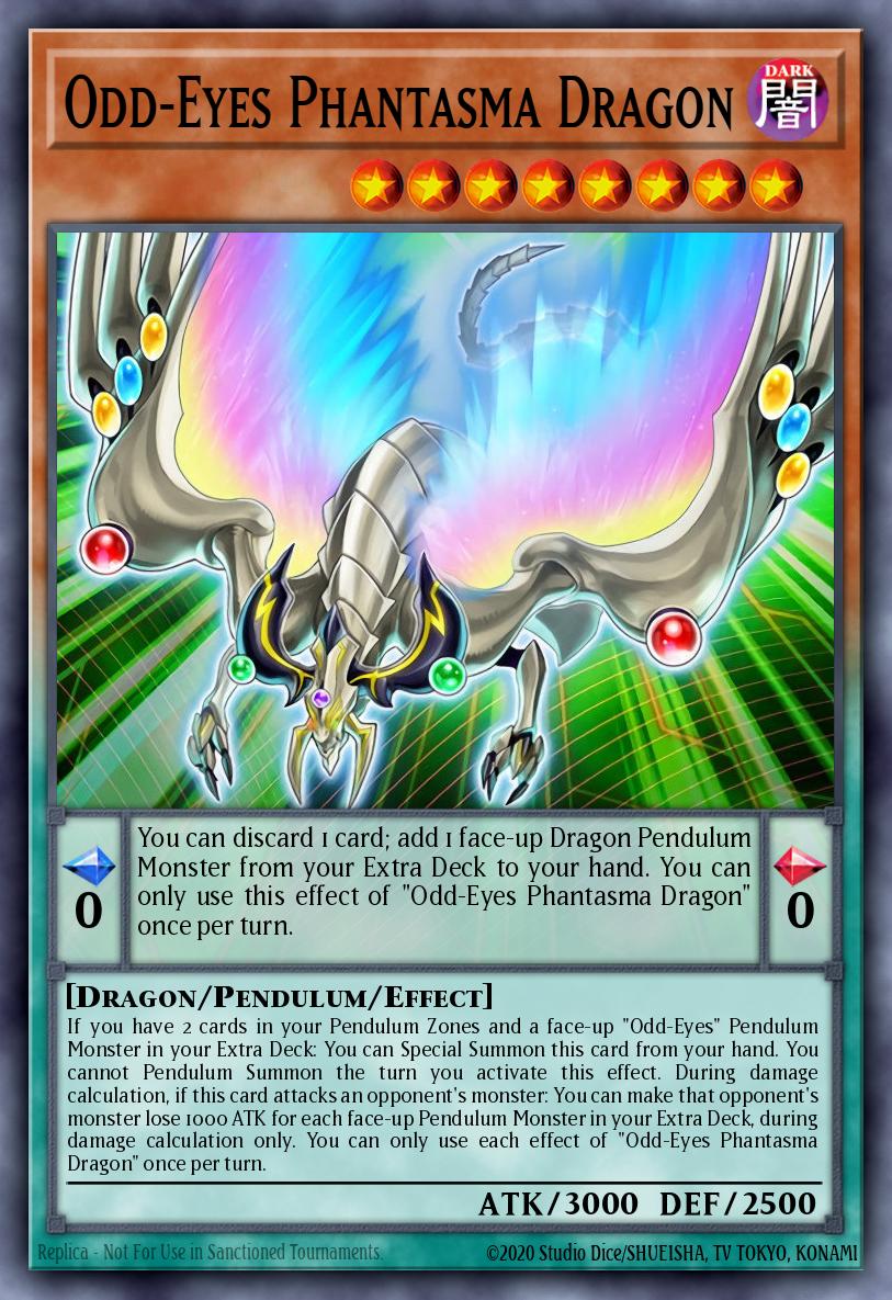 Odd-Eyes Phantasma Dragon YA05-EN001 Yu-Gi-Oh! ARC-V Volume 5 promotional card Yu-Gi-Oh! card