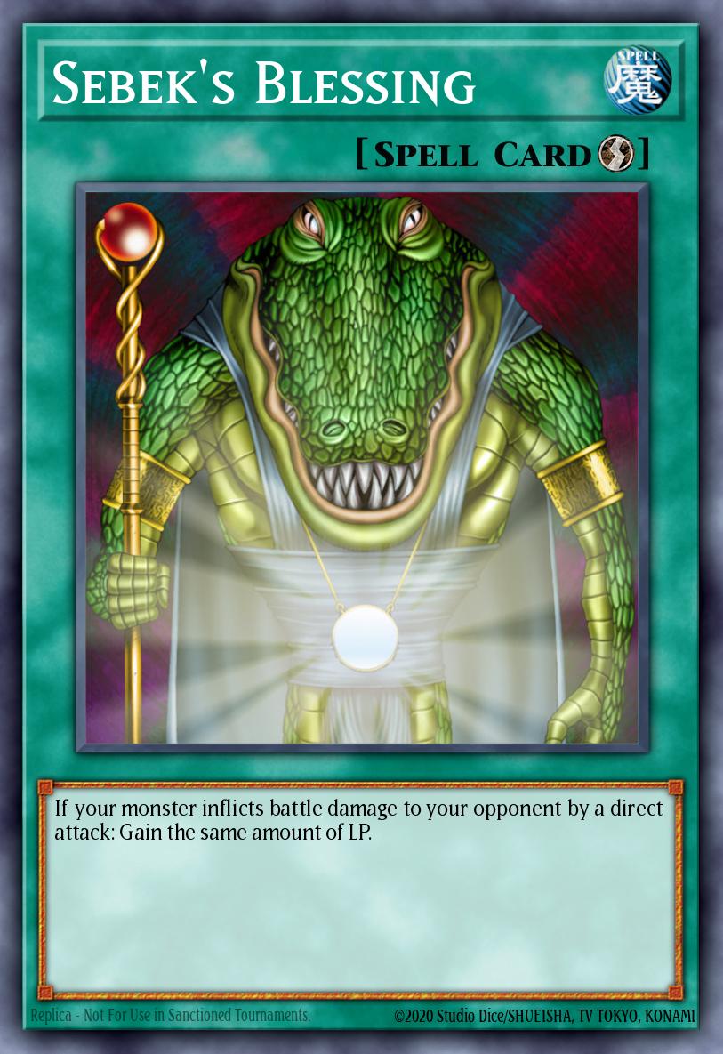 Sebek's Blessing PCJ-EN002 Yu-Gi-Oh! Power of Chaos: Joey the Passion promotional cards