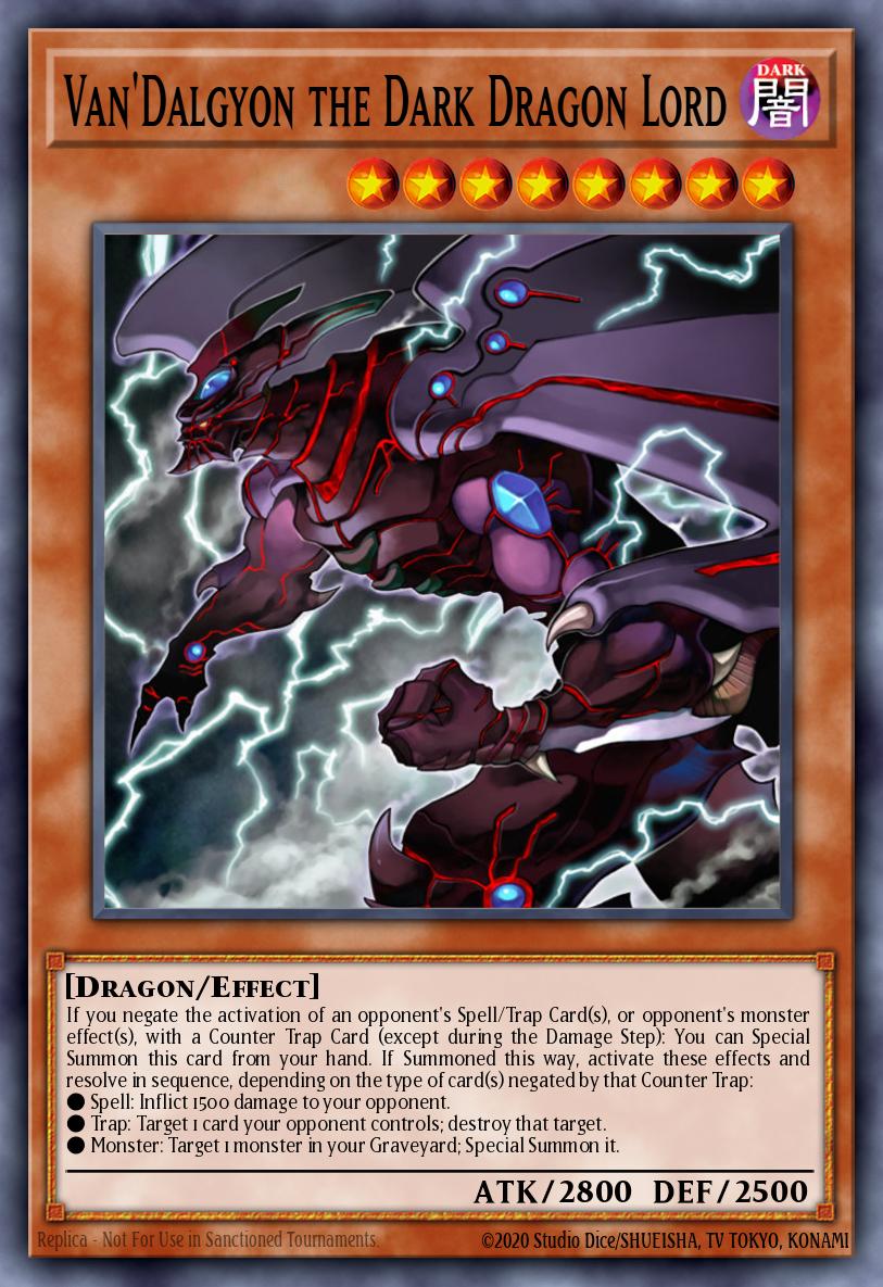 Van'Dalgyon the Dark Dragon Lord YR01-EN001 Yu-Gi-Oh! R Volume 1 promotional card Yu-Gi-Oh! card