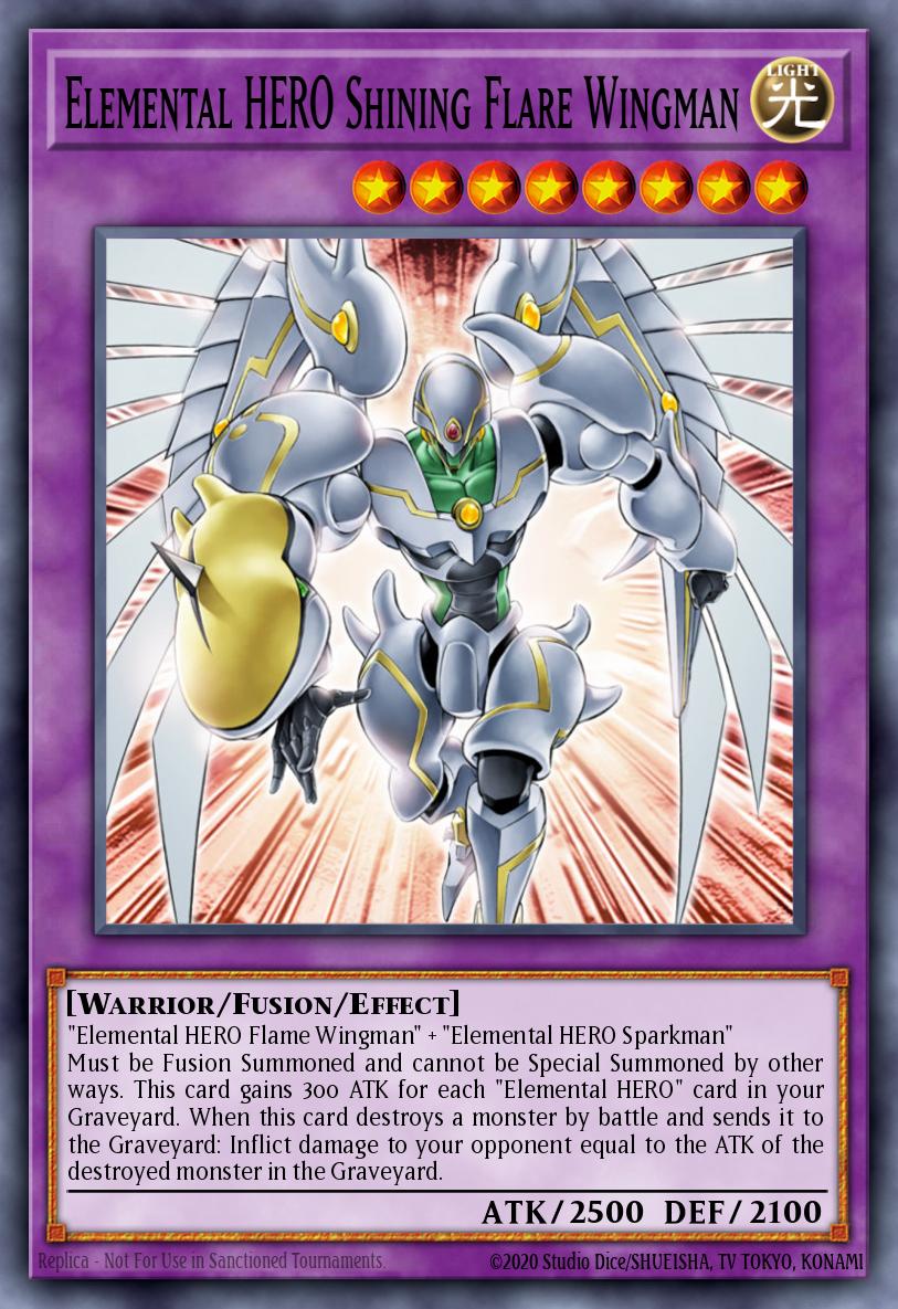 Elemental HERO Shining Flare Wingman DR04-EN096 Dark Revelation Volume 4 Yu-Gi-Oh! card