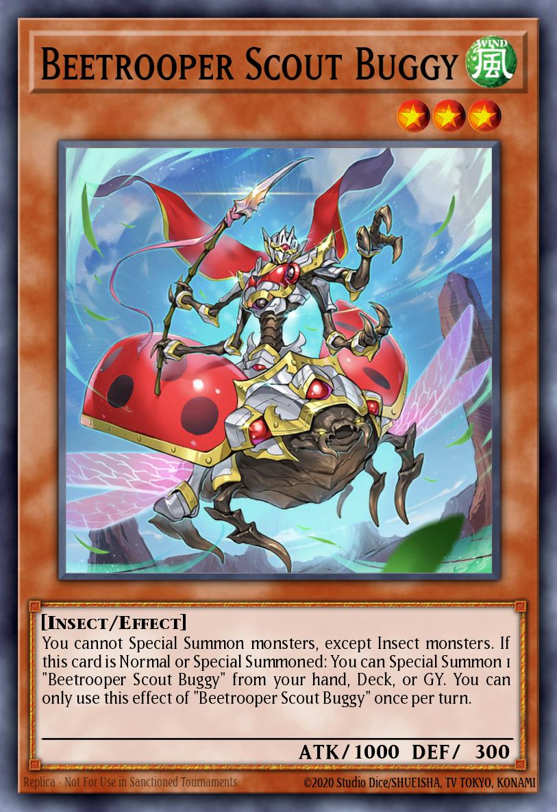 Beetrooper Scout Buggy DAMA-ENSP1 Dawn of Majesty Premiere! promotional card Yu-Gi-Oh! card