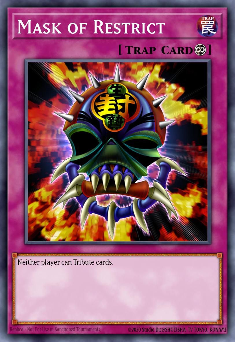 Mask of Restrict LON-018 Labyrinth of Nightmare Yu-Gi-Oh! card