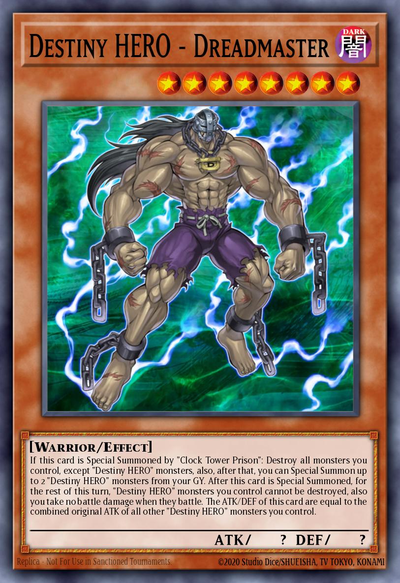 Destiny HERO - Dreadmaster DR04-EN184 Dark Revelation Volume 4 Yu-Gi-Oh! card