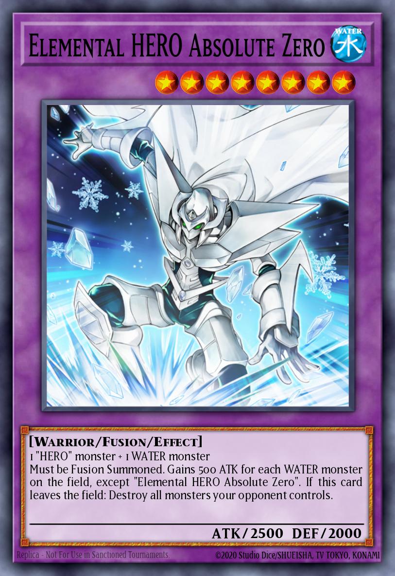 Elemental HERO Absolute Zero YG04-EN001 Yu-Gi-Oh! GX Volume 4 promotional card