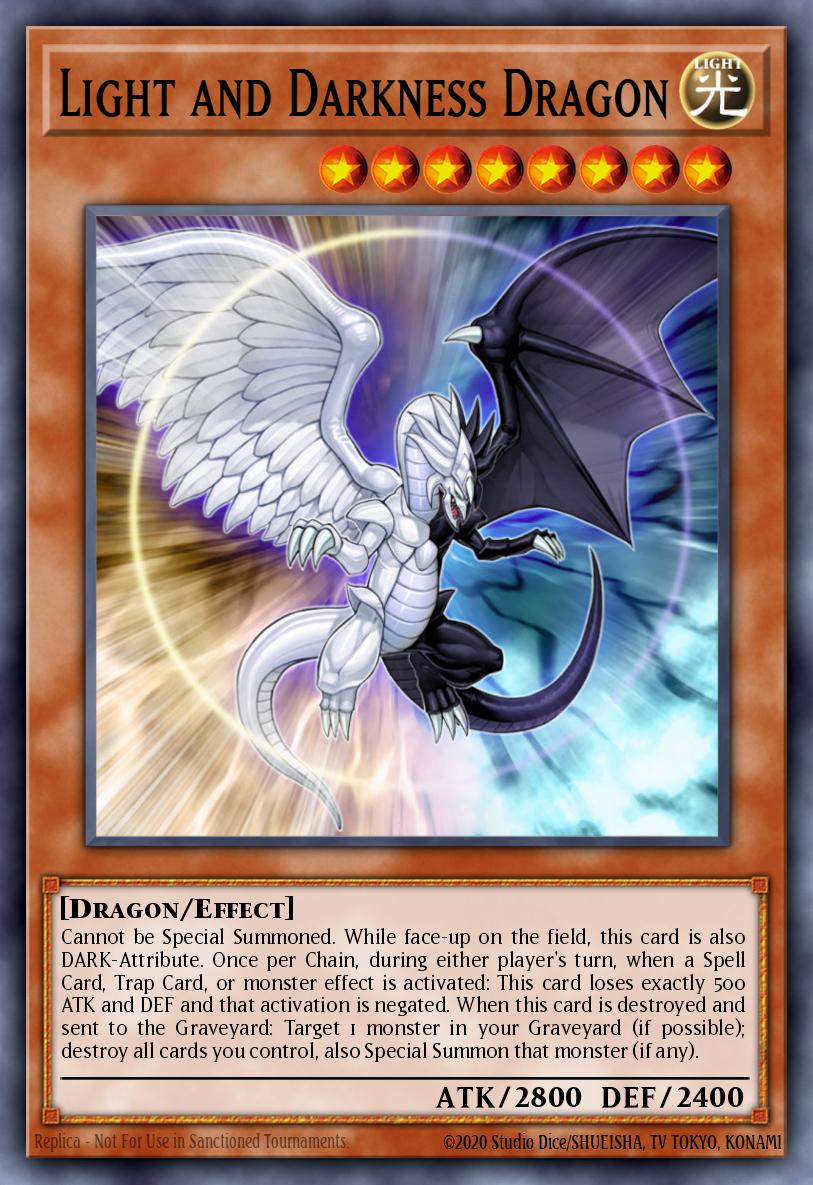 Light and Darkness Dragon YG01-EN001 Yu-Gi-Oh! GX Volume 1 promotional card