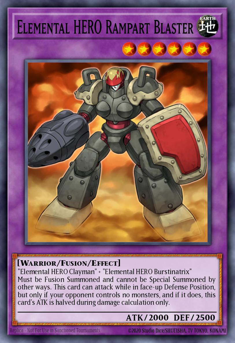 Elemental HERO Rampart Blaster DR04-EN093 Dark Revelation Volume 4 Yu-Gi-Oh! card