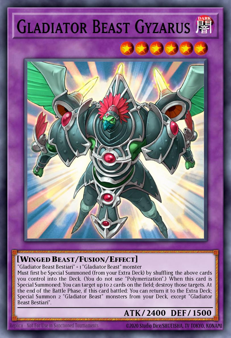 Gladiator Beast Gyzarus BATT-EN008 Battle Pack Tournament Prize Cards