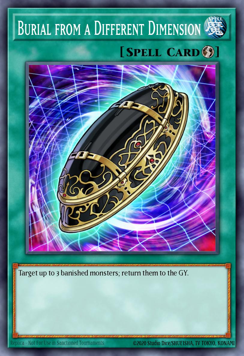 Burial from a Different Dimension DP03-EN026 Duelist Pack: Jaden Yuki 2 Yu-Gi-Oh! card