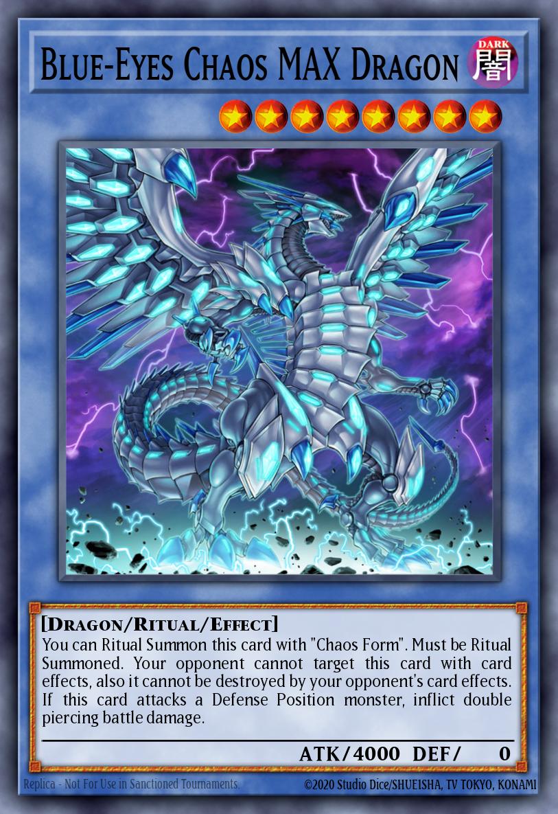 Blue-Eyes Chaos MAX Dragon MVP1-ENS04 Yu-Gi-Oh! The Dark Side of Dimensions Movie Pack Secret Edition