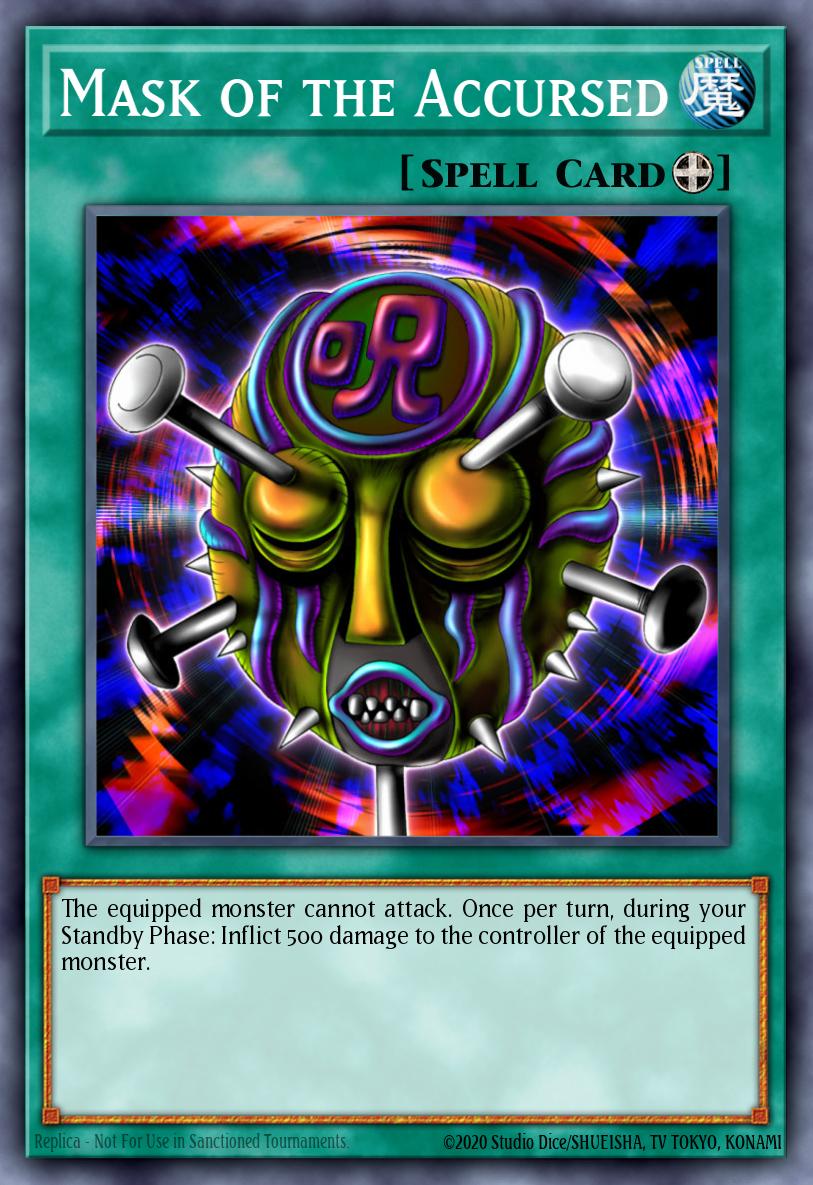 Mask of the Accursed LON-E019 Labyrinth of Nightmare Yu-Gi-Oh! card