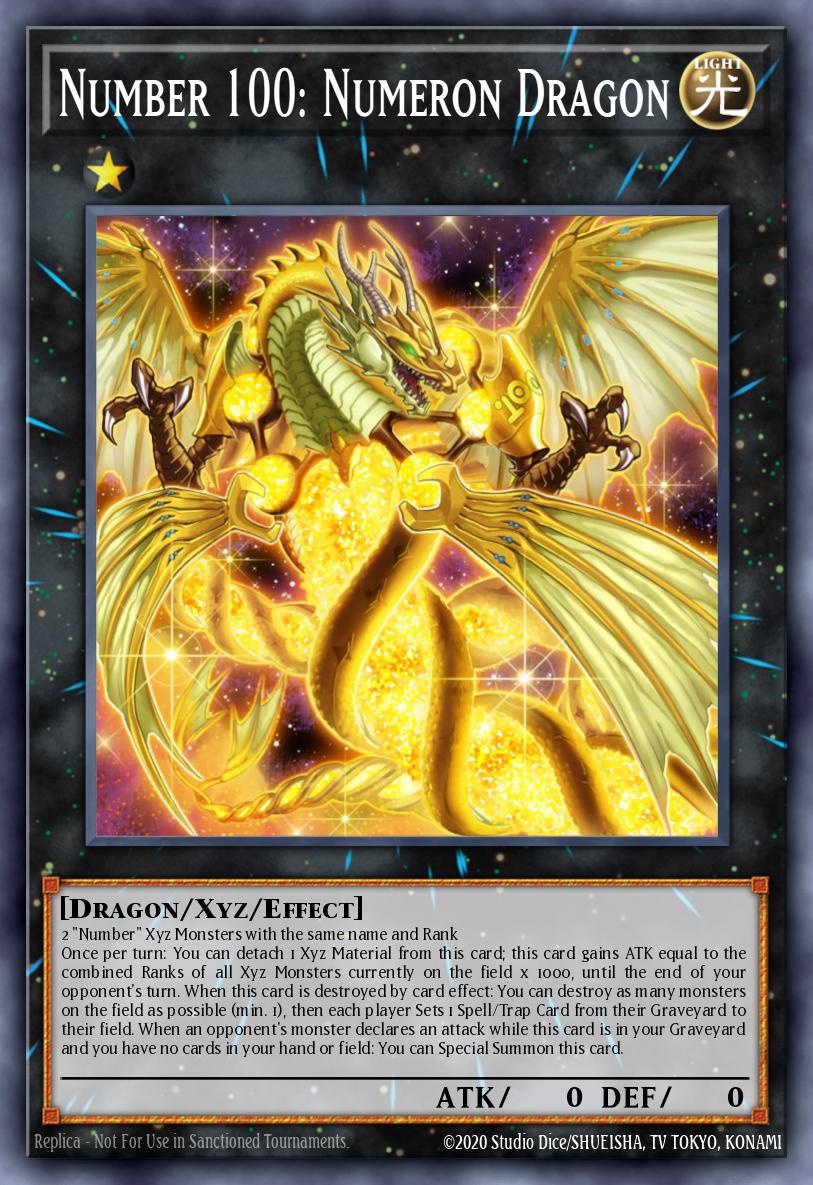 Number 100: Numeron Dragon DRL3-EN021 Dragons of Legend: Unleashed