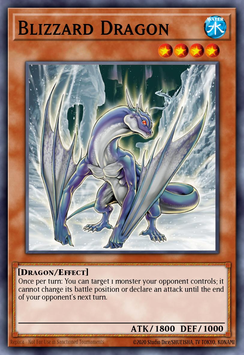 Blizzard Dragon YDB1-EN001 Yu-Gi-Oh! GX Card Almanac promotional cards