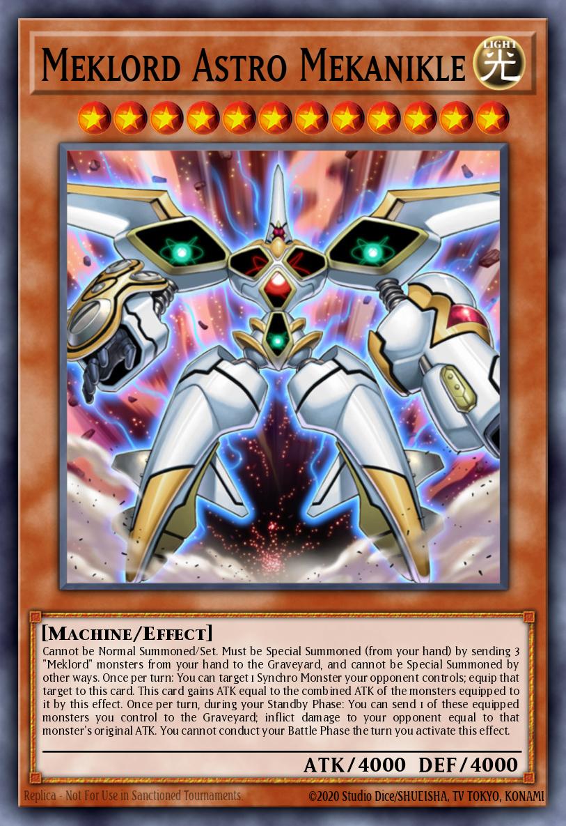 Meklord Astro Mekanikle WQ11-EN001 Yu-Gi-Oh! World Championship Qualifier National Championships 2011 prize cards