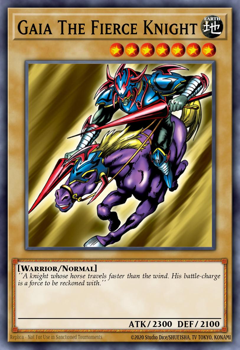 Gaia The Fierce Knight LOB-E004 Legend of Blue Eyes White Dragon