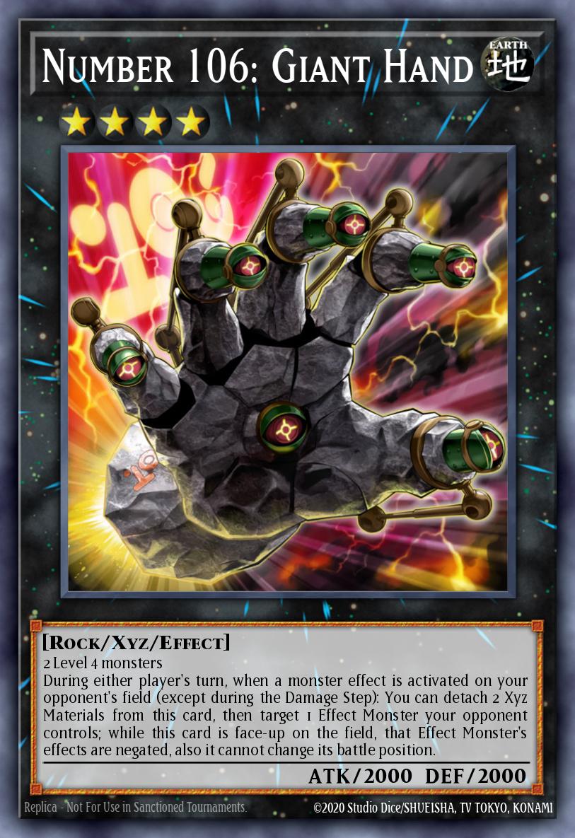 Number 106: Giant Hand YCSW-EN006 Yu-Gi-Oh! Championship Series 2013 Prize Card