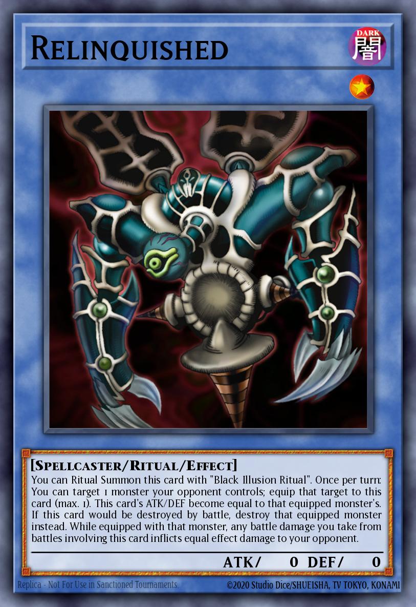 Relinquished DLG1-EN055 Dark Legends Yu-Gi-Oh! card