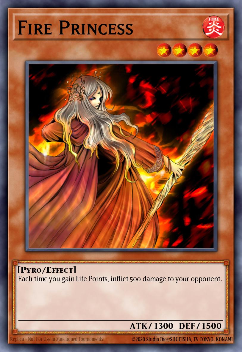 Fire Princess LON-E034 Labyrinth of Nightmare Yu-Gi-Oh! card