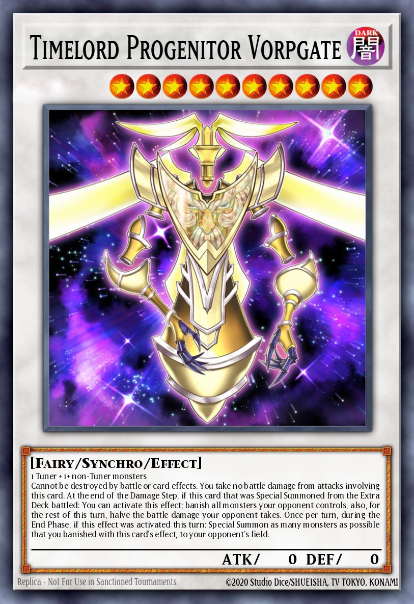 Timelord Progenitor Vorpgate YA06-EN001 Yu-Gi-Oh! ARC-V Volume 6 promotional card Yu-Gi-Oh! card