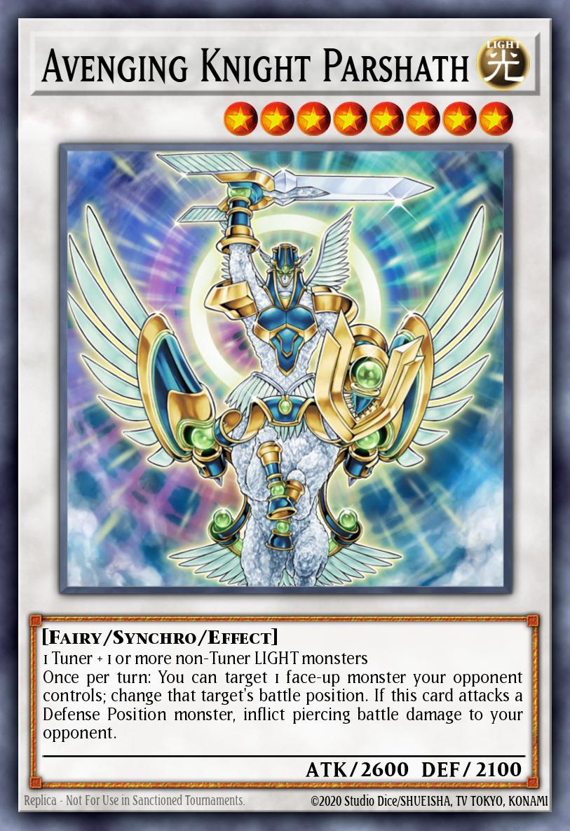 Avenging Knight Parshath TDGS-ENSP1 The Duelist Genesis Sneak Peek Participation Card Yu-Gi-Oh! card