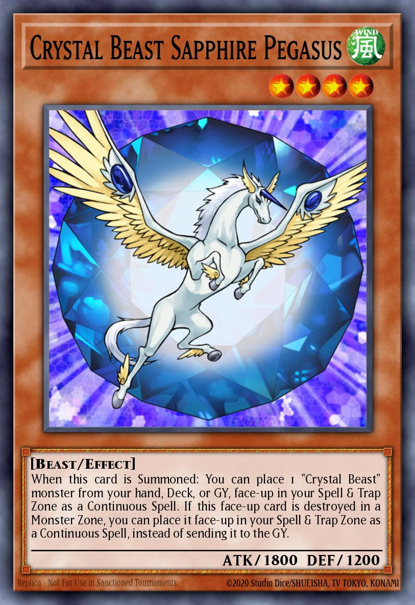 Crystal Beast Sapphire Pegasus DTP1-EN028 Duel Terminal - Preview Wave 2