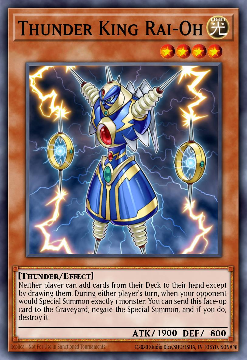 Thunder King Rai-Oh YG02-EN001 Yu-Gi-Oh! GX Volume 2 promotional card