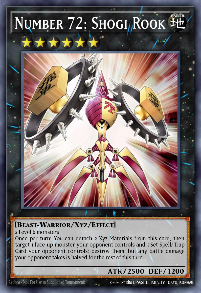 Number 72: Shogi Rook YZ05-EN001 Yu-Gi-Oh! ZEXAL Volume 5 promotional card Yu-Gi-Oh! card