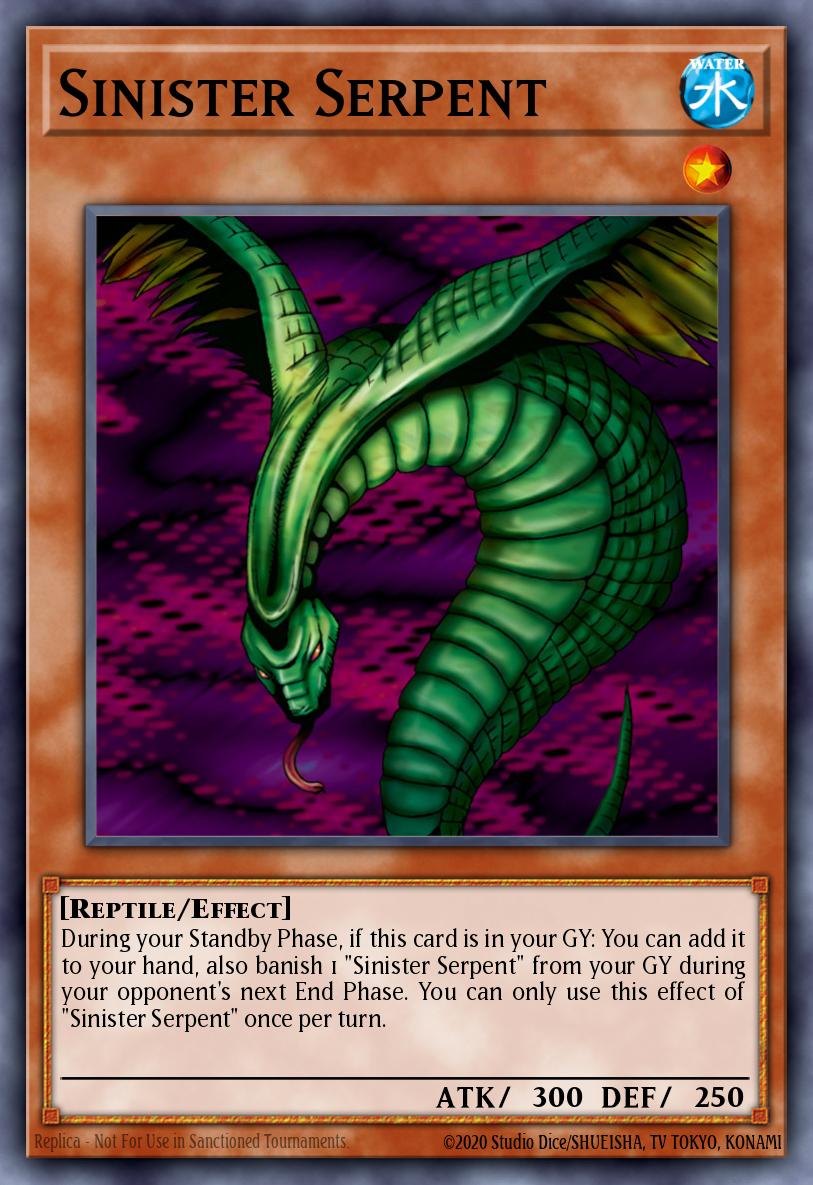 Sinister Serpent WC4-E002 Yu-Gi-Oh! World Championship Tournament 2004 promotional cards