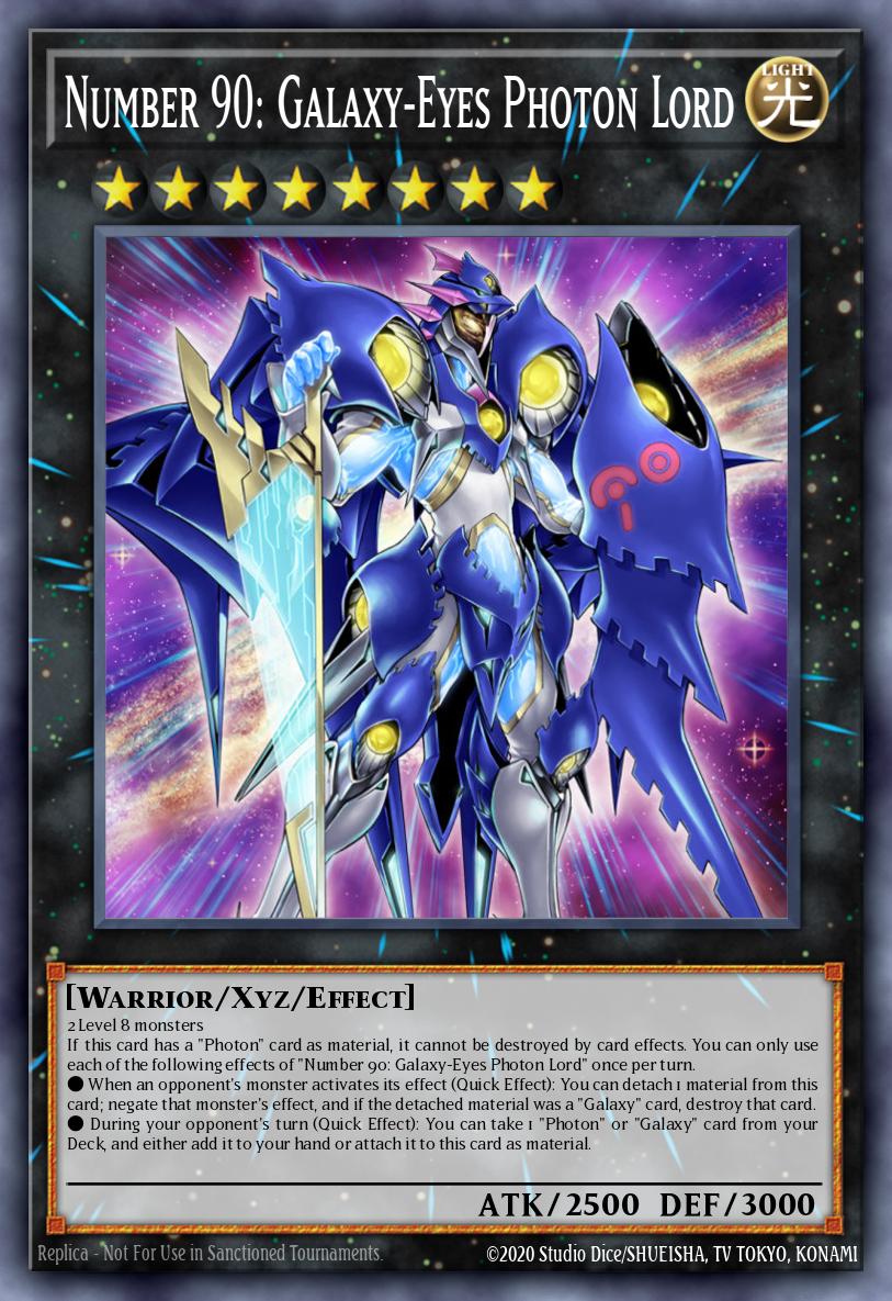 Number 90: Galaxy-Eyes Photon Lord BLRR-EN033 Battles of Legend: Relentless Revenge Yu-Gi-Oh! card