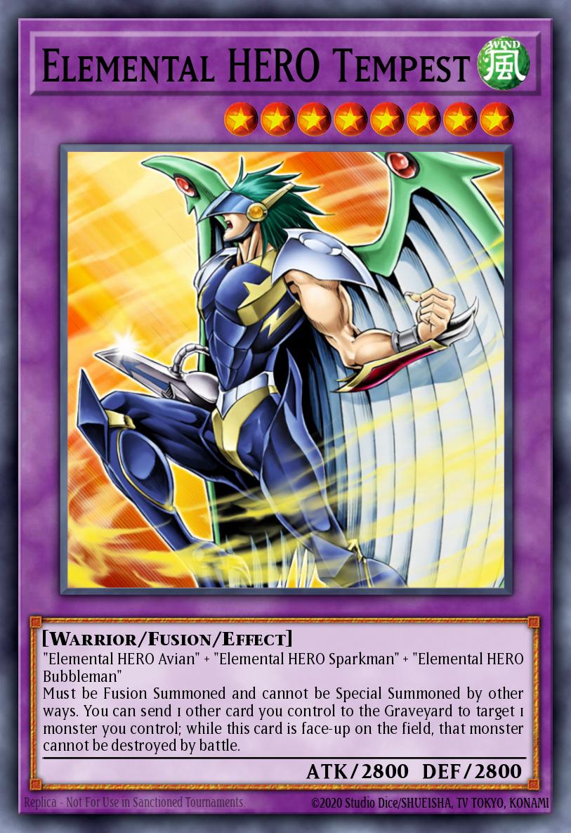 Elemental HERO Tempest LCGX-EN048 Legendary Collection 2: The Duel Academy Years Mega Pack Yu-Gi-Oh! card