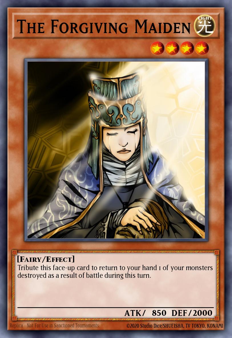 The Forgiving Maiden LON-EN044 Labyrinth of Nightmare Yu-Gi-Oh! card