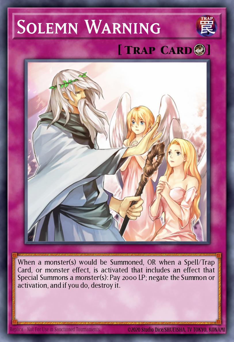 Solemn Warning DL18-EN019 Duelist League 18 participation cards