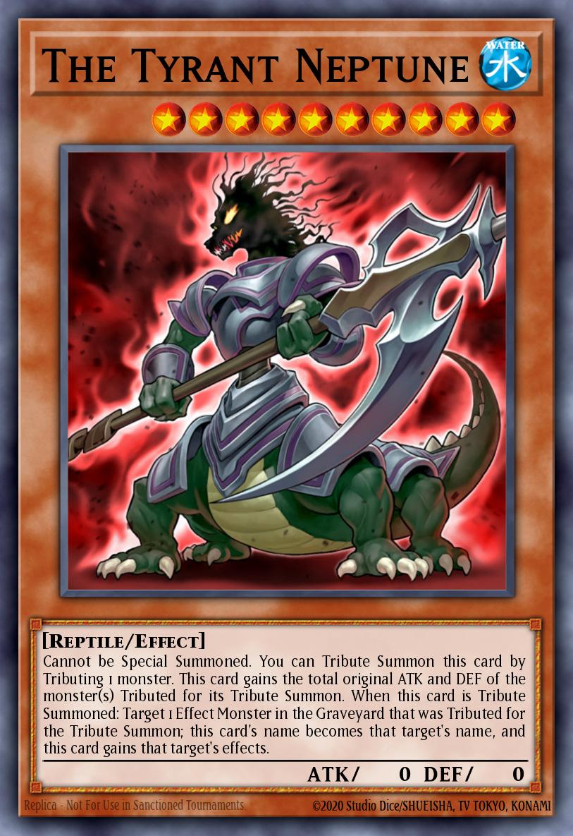 The Tyrant Neptune JUMP-EN041 Shonen Jump May 2010 subscription bonus Yu-Gi-Oh! card