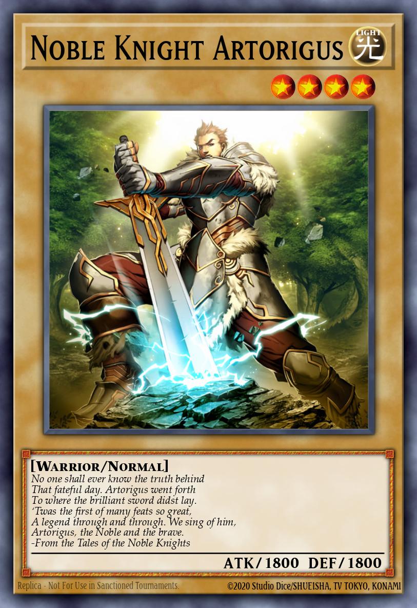 Noble Knight Artorigus NKRT-EN003 Noble Knights of the Round Table Box Set Yu-Gi-Oh! card