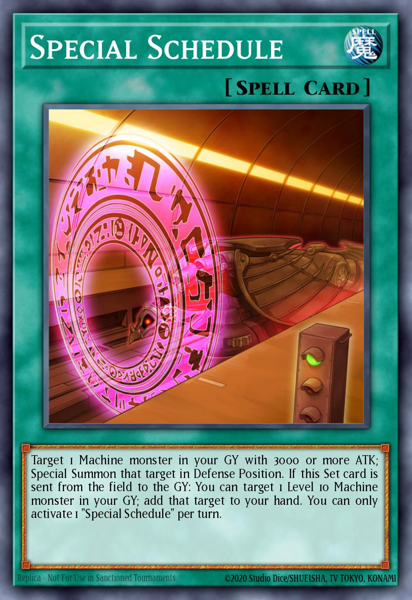 Special Schedule ZDC1-EN003 Yu-Gi-Oh! ZEXAL World Duel Carnival promotional cards Yu-Gi-Oh! card